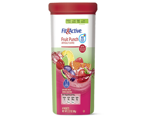 Fit and Active Fruit Punch Drink Mix