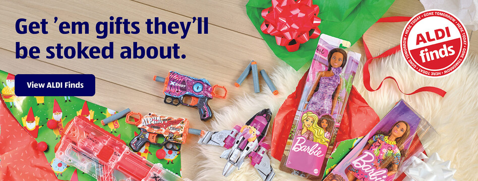 Get 'em gifts they'll be stoked about. View ALDI Finds.
