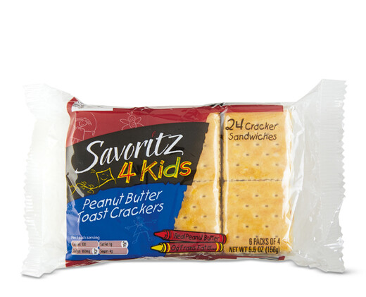 Savoritz Toast &amp; Peanut Butter Sandwich Crackers