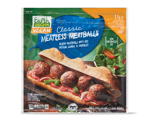 Earth Grown Vegan Classic Meatless Meatballs