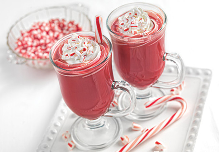 Red Velvet Hot Chocolate with Cream Cheese Whipped