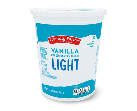 Friendly Farms Vanilla Light Nonfat Yogurt
