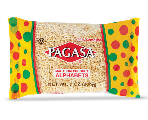 Pagasa Alphabet Pasta