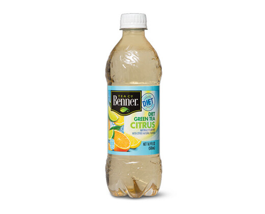 Benner Diet Green Tea with Citrus Bottle