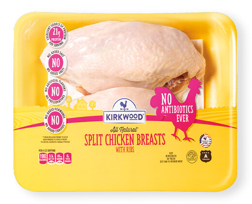 Kirkwood Fresh Split Chicken Breasts View 1