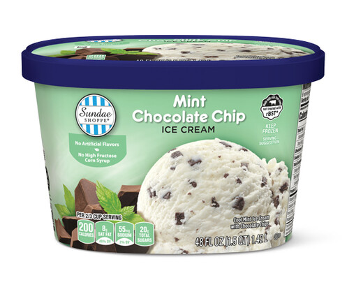Sundae Shoppe Mint Chocolate Chip Ice Cream