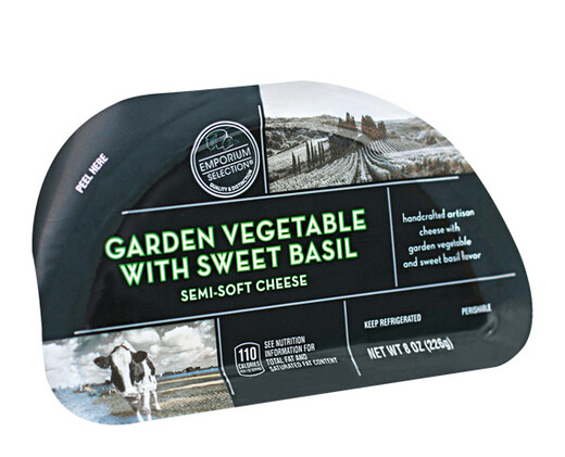 Emporium Selection Garden Vegetable &amp; Sweet Basil Hand Crafted Cheese