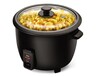 Ambiano 20-Cup Rice Cooker &amp; Steamer Black In Use