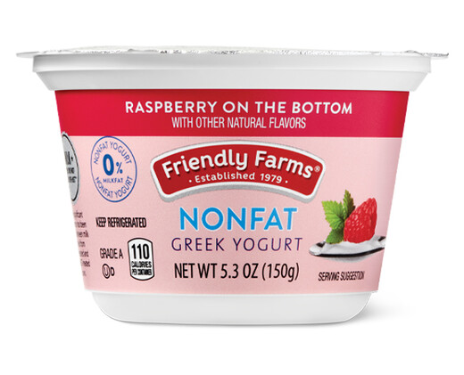 Friendly Farms Nonfat Raspberry Greek Yogurt