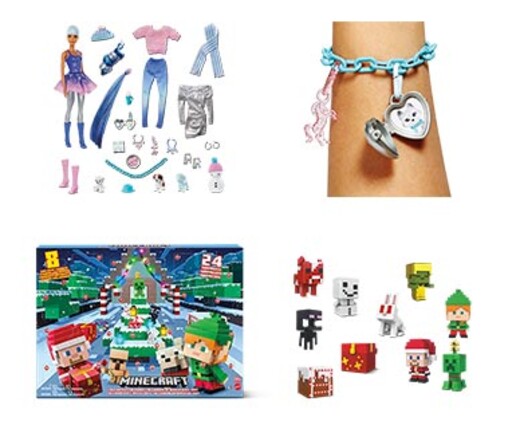 Mattel Kids' Toys Advent Calendar Barbie and Minecraft In Use