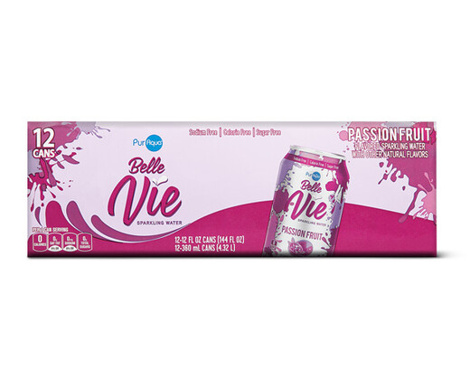 PurAqua Belle Vie Sparkling Water 12 Pack Passionfruit