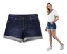 Serra Ladies' Summer Shorts Dark Denim Wash In Use