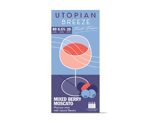 Utopian Breeze Mixed Berry Moscato 3L Box