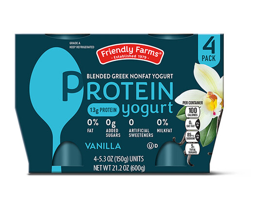 Friendly Farms Vanilla Protein Yogurt 4 Pack