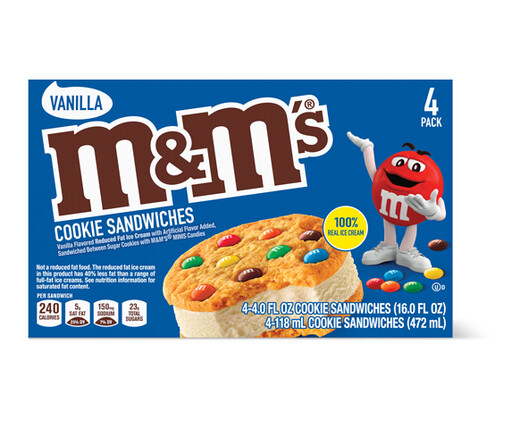 M&amp;M Ice Cream Cookie Sandwich