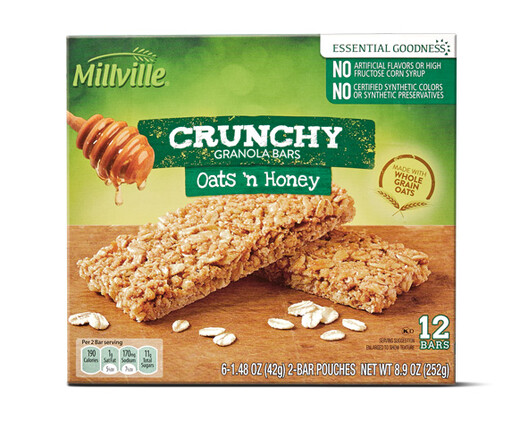 Millville Crunchy Granola Bars - Oats and Honey