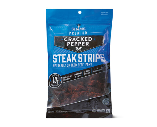 Simms Steak Strips Cracked Pepper