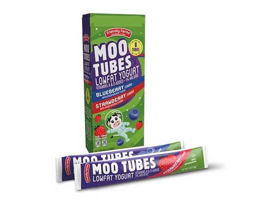 Friendly Farms Moo Tubes Blueberry &amp; Strawberry