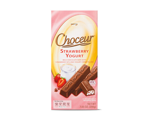 Choceur Crème Filled Mini Chocolate Bars - Strawberry Yogurt