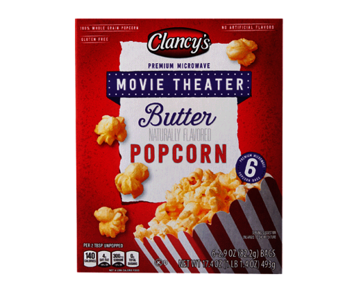 Clancy's Movie Theater Butter Microwave Popcorn