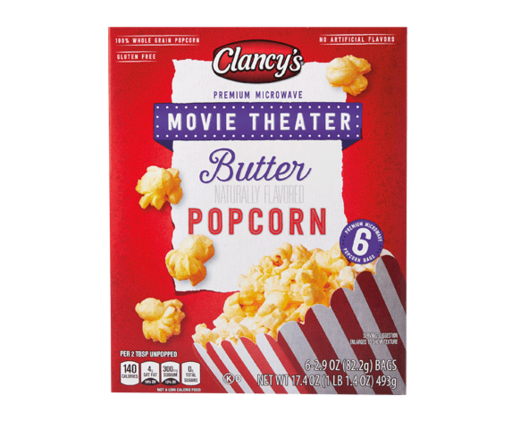 Clancy's Movie Theater Butter Microwave Popcorn