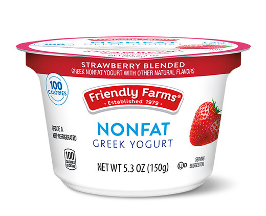 Friendly Farms Strawberry Blended Nonfat Greek Yogurt