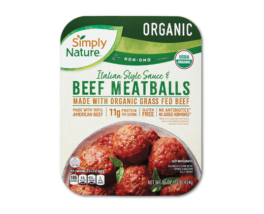 Simply Nature Organic Grass Fed Beef Meatballs