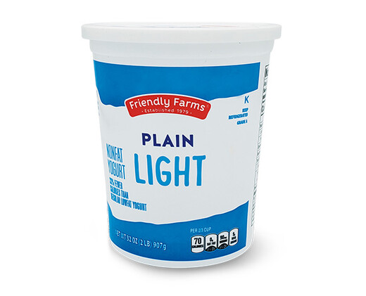 Friendly Farms Plain Light Nonfat Yogurt