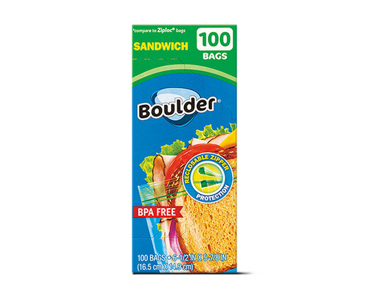 Boulder Reclosable Sandwich Bags