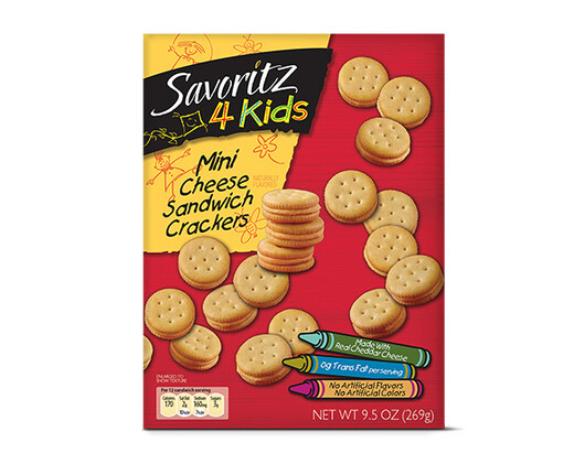 Savoritz 4 Kids Mini Cheese Sandwich Crackers
