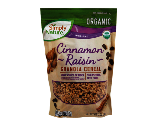 Simply Nature Organic Cinnamon Raisin Granola