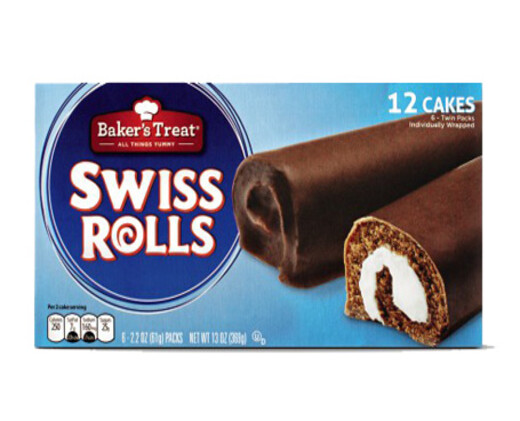 Baker's Treat Swiss Rolls