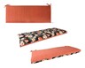 Belavi Garden Bench Cushion Reversible Tawny Orange/Tropical View 2