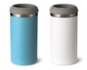 Crofton Slim Can Cooler White and Teal