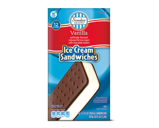Sundae Shoppe Vanilla Ice Cream Sandwiches