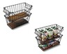 Huntington Home Premium Pantry Baskets 2-Pack Small In Use