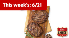 Fresh USDA Choice Twin Pack Boneless Beef Ribeye Steaks