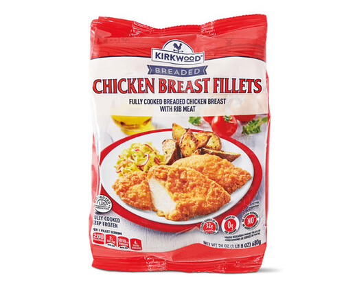 Kirkwood Breaded Chicken Fillets in Red Bag