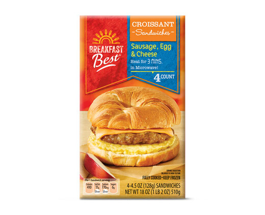 Breakfast Best Sausage, Egg, &amp; Cheese Croissant Breakfast Sandwich