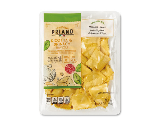 Priano Filled Ricotta and Spinach Ravioli
