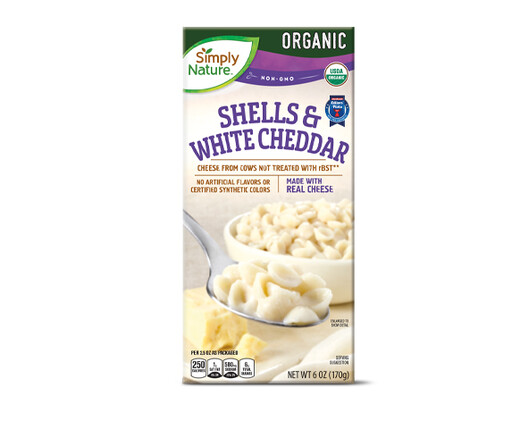 Simply Nature Organic Shells &amp; White Cheddar
