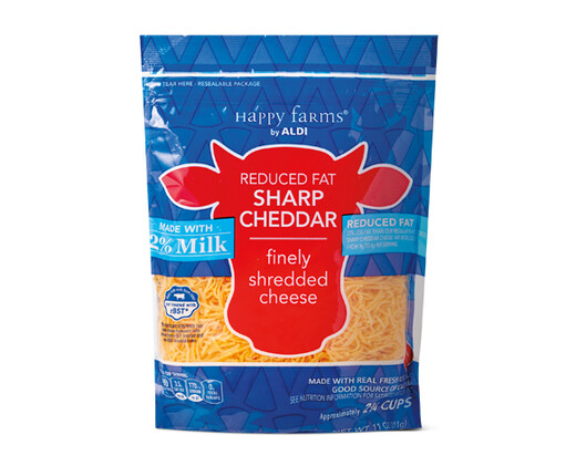 Happy Farms 2% Milk Sharp Cheddar Shredded Cheese