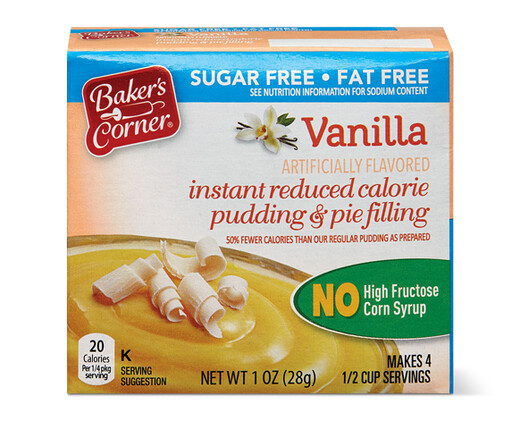 Baker's Corner Instant Sugar Free Vanilla Pudding Mix