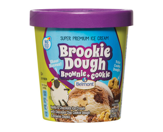 Belmont Super Premium Brookie Dough Ice Cream Pint