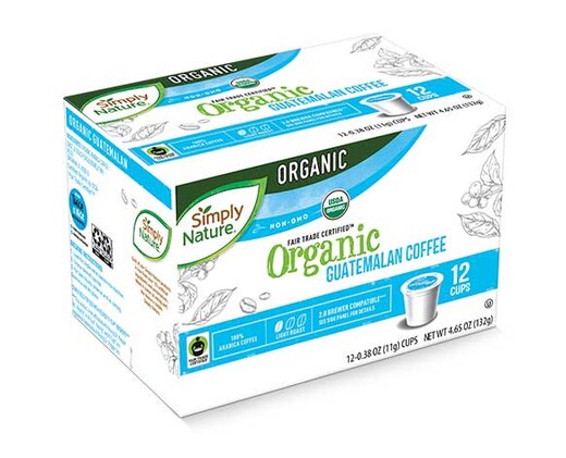 Simply Nature Organic Coffee Cups Light Guatemalan