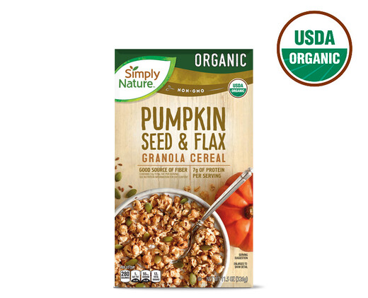 Simply Nature Organic Pumpkin and Flax Granola Cereal