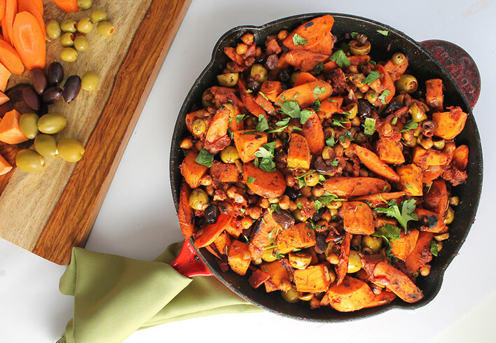 Spiced Sweet Potato and Carrots