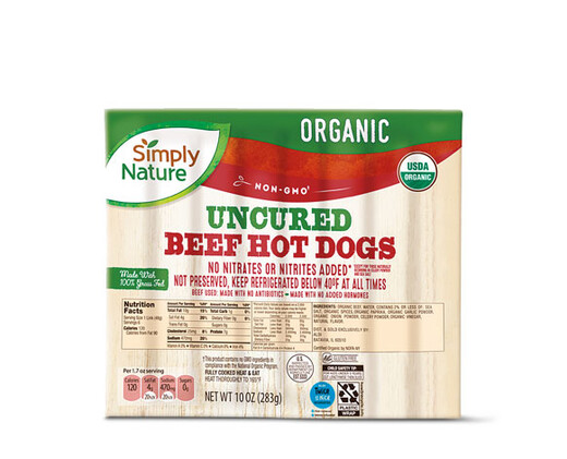 Simply Nature Organic Uncured Beef Hot Dogs