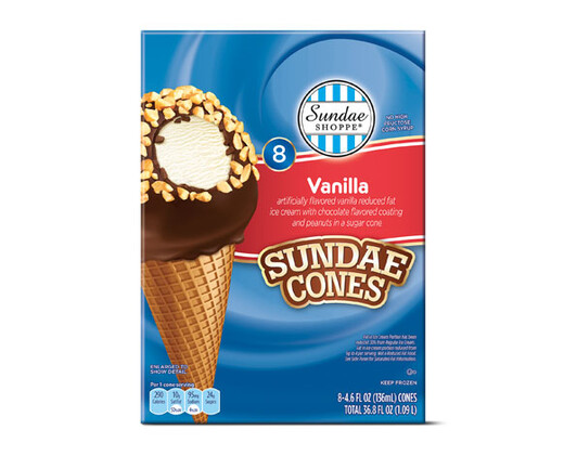 Sundae Shoppe Vanilla Sundae Nut Cones