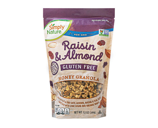 Simply Nature Gluten Free Raisin Almond Honey Granola